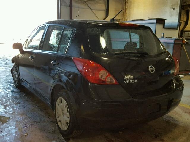 3N1BC1CP9AL403173 - 2010 NISSAN VERSA S BLACK photo 3