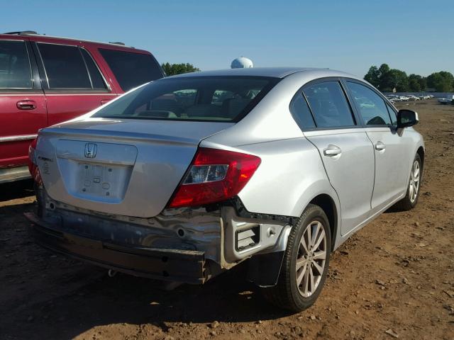 2HGFB2F83CH318502 - 2012 HONDA CIVIC EX SILVER photo 4