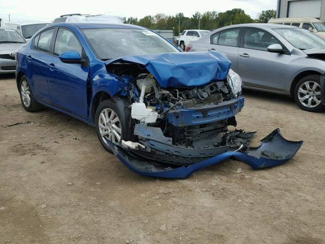 JM1BL1V73C1627639 - 2012 MAZDA 3 I BLUE photo 1