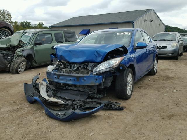 JM1BL1V73C1627639 - 2012 MAZDA 3 I BLUE photo 2