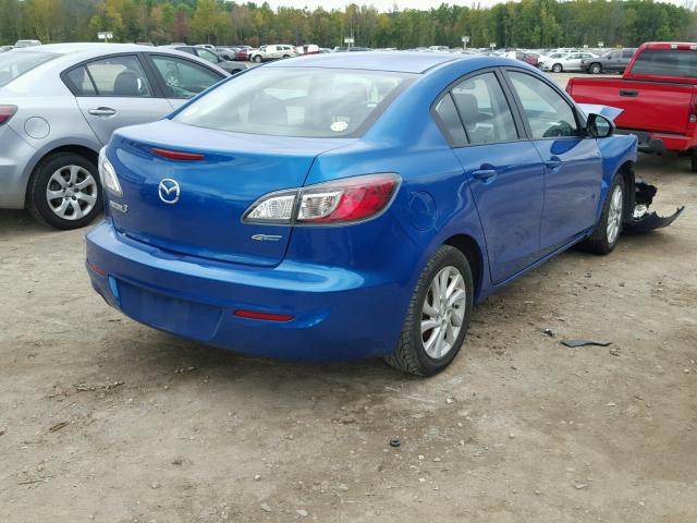 JM1BL1V73C1627639 - 2012 MAZDA 3 I BLUE photo 4