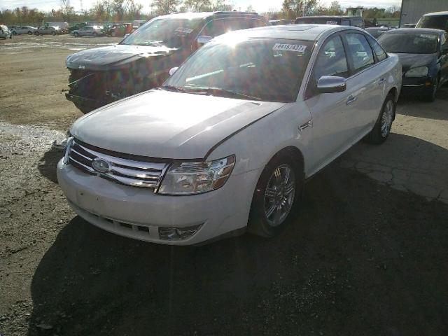 1FAHP25W79G112196 - 2009 FORD TAURUS LIM WHITE photo 2