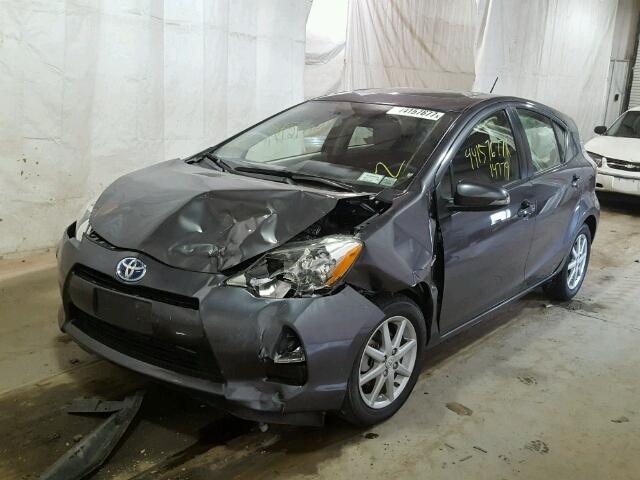 JTDKDTB35D1051077 - 2013 TOYOTA PRIUS C GRAY photo 2