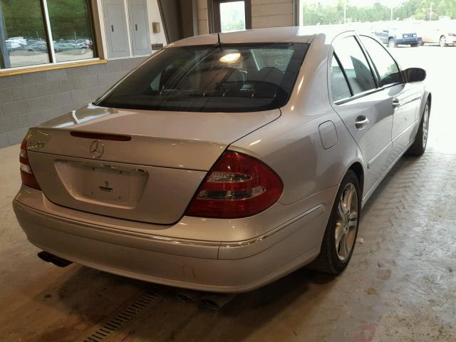 WDBUF70J44A590624 - 2004 MERCEDES-BENZ E 500 SILVER photo 4