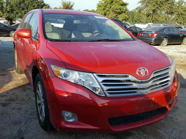 4T3ZA3BB6AU024031 - 2010 TOYOTA VENZA BASE RED photo 1