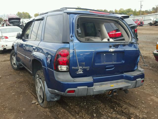 1GNDT13S052159065 - 2005 CHEVROLET TRAILBLAZE BLUE photo 3