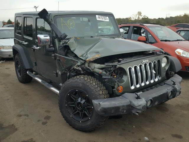 1J4GA39127L149537 - 2007 JEEP WRANGLER X GREEN photo 1