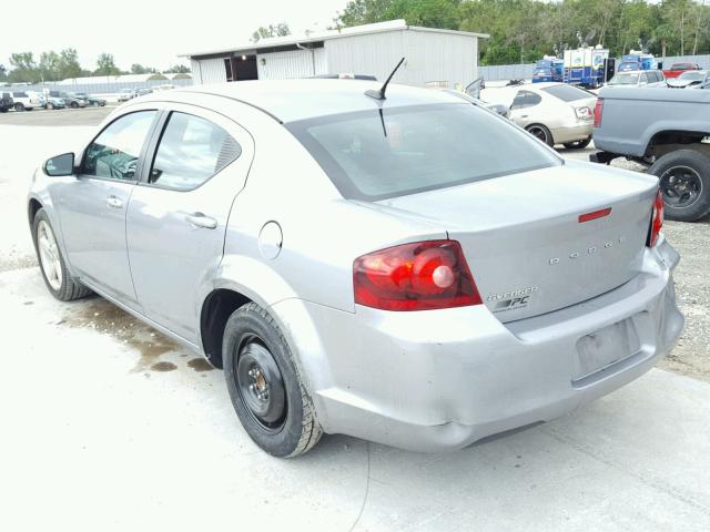 1C3CDZAB2DN643923 - 2013 DODGE AVENGER GRAY photo 3