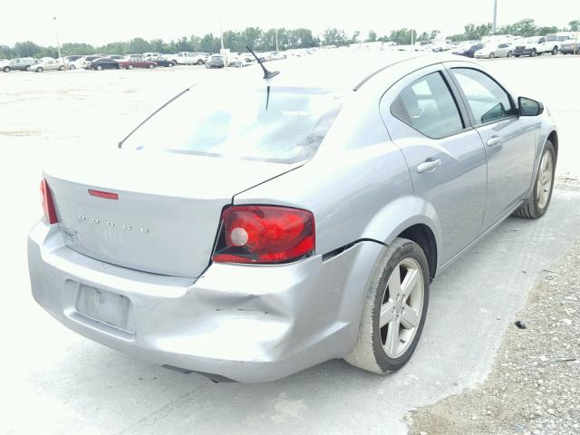 1C3CDZAB2DN643923 - 2013 DODGE AVENGER GRAY photo 4