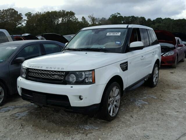 SALSK2D4XDA787494 - 2013 LAND ROVER RANGE ROVE WHITE photo 2