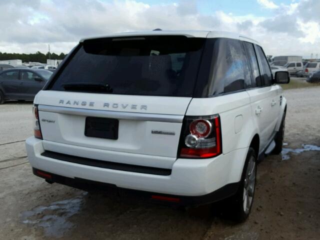 SALSK2D4XDA787494 - 2013 LAND ROVER RANGE ROVE WHITE photo 4