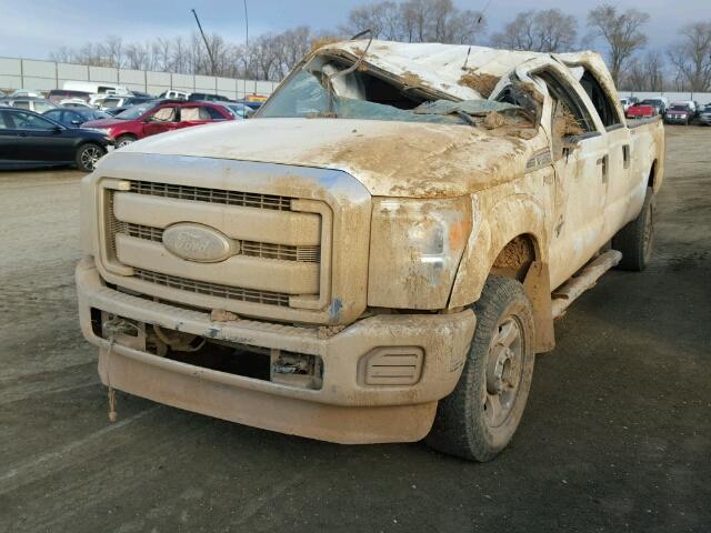 1FT8W3BT8CEC38633 - 2012 FORD F350 SUPER WHITE photo 2