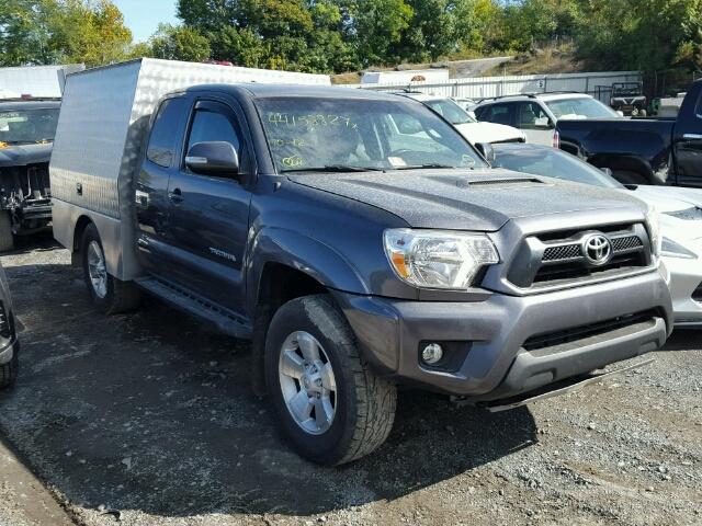 5TFUU4EN8FX140525 - 2015 TOYOTA TACOMA GRAY photo 1