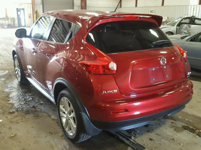 JN8AF5MV8DT223482 - 2013 NISSAN JUKE S RED photo 3