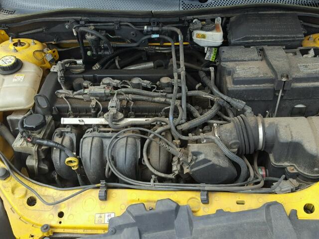 1FAFP31N96W148435 - 2006 FORD FOCUS ZX3 YELLOW photo 7