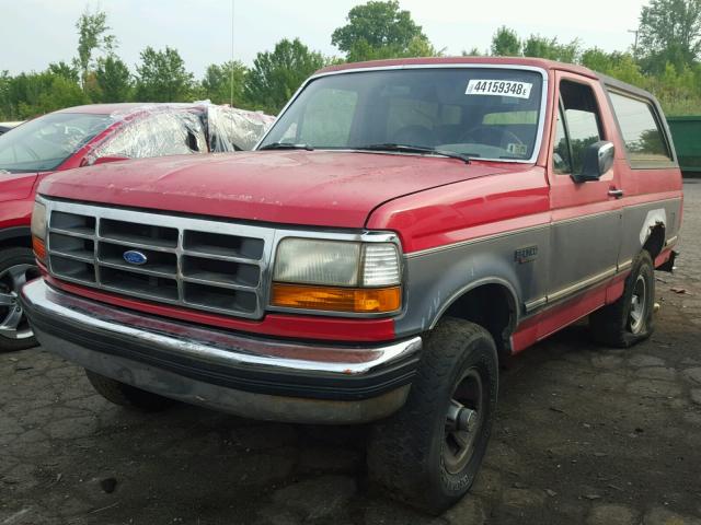 1FMEU15HXNLA84683 - 1992 FORD BRONCO U10 RED photo 2