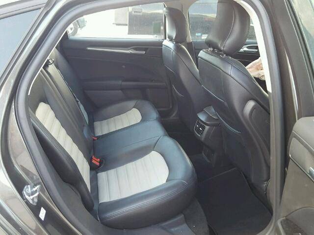 3FA6P0H70GR350896 - 2016 FORD FUSION SE GRAY photo 6