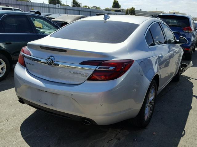 2G4GR5EX6G9159396 - 2016 BUICK REGAL PREM SILVER photo 4