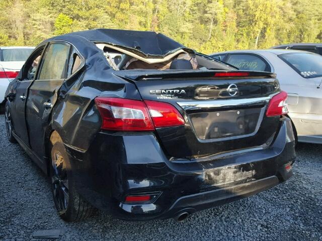 3N1AB7AP9GY310251 - 2016 NISSAN SENTRA S BLACK photo 3