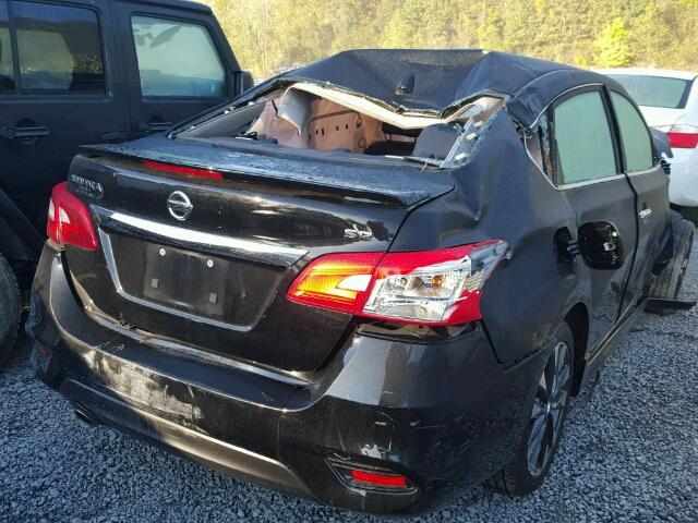 3N1AB7AP9GY310251 - 2016 NISSAN SENTRA S BLACK photo 4