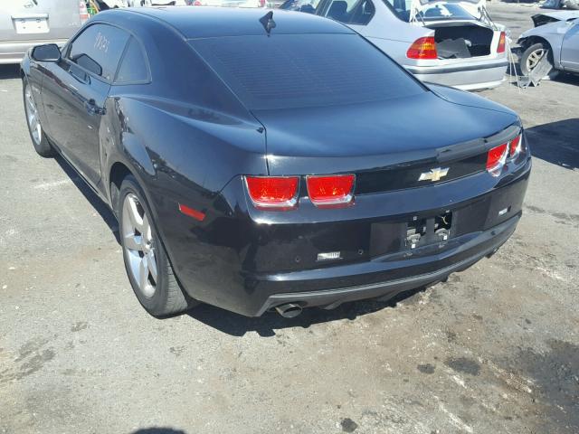 2G1FC1EDXB9196002 - 2011 CHEVROLET CAMARO LT BLACK photo 3