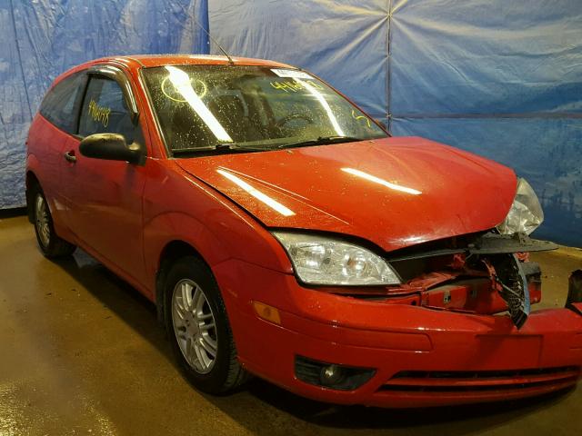 1FAFP31N17W115527 - 2007 FORD FOCUS ZX3 RED photo 1