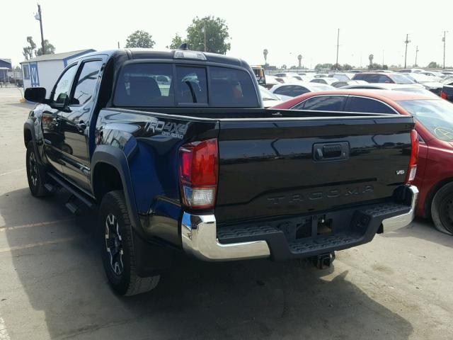 3TMCZ5AN6GM009674 - 2016 TOYOTA TACOMA DOU BLACK photo 3