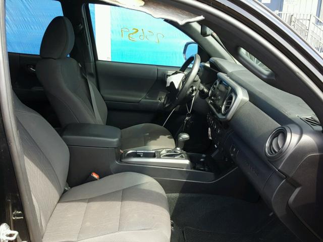 3TMCZ5AN6GM009674 - 2016 TOYOTA TACOMA DOU BLACK photo 5