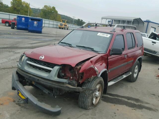 5N1ED28T34C636030 - 2004 NISSAN XTERRA XE RED photo 2