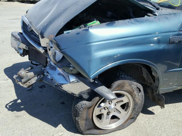 4F4YR16V6YTM01510 - 2000 MAZDA B3000 TROY GREEN photo 9