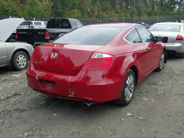 1HGCS12388A003286 - 2008 HONDA ACCORD LX- RED photo 4