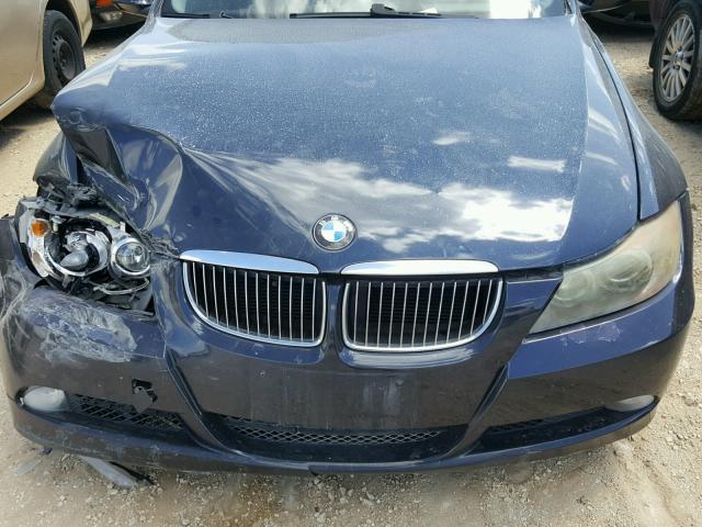 WBAVB73587VH23060 - 2007 BMW 335 I BLUE photo 7