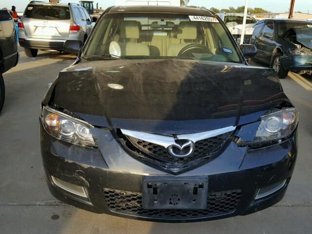 JM1BK32F371746856 - 2007 MAZDA 3 BLACK photo 9