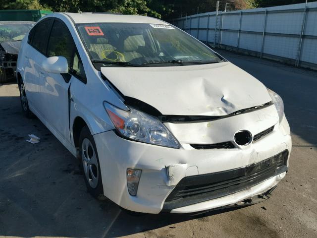 JTDKN3DU9C5465991 - 2012 TOYOTA PRIUS WHITE photo 1