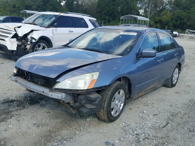 1HGCM56467A206356 - 2007 HONDA ACCORD LX BLUE photo 2