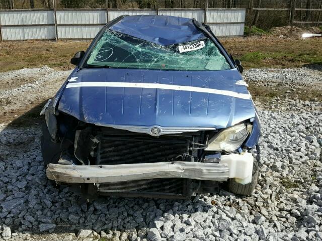 2A8GM68X57R141842 - 2007 CHRYSLER PACIFICA T BLUE photo 10