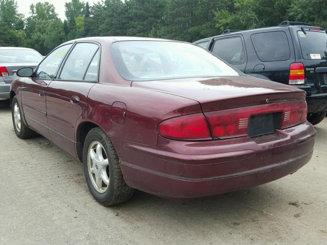 2G4WB55K321158962 - 2002 BUICK REGAL LS MAROON photo 3