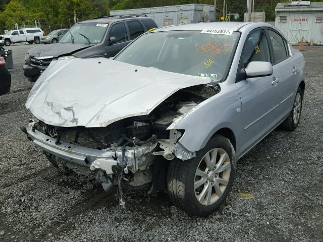 JM1BK32G481813796 - 2008 MAZDA 3 I SILVER photo 2