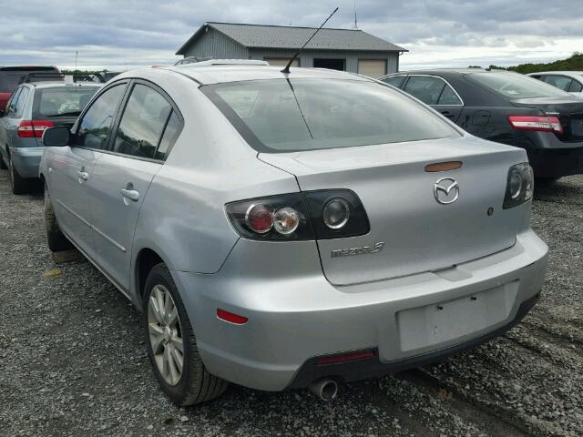 JM1BK32G481813796 - 2008 MAZDA 3 I SILVER photo 3