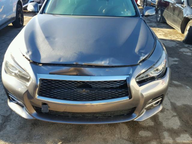 JN1BV7AR4EM698244 - 2014 INFINITI Q50 BASE SILVER photo 7