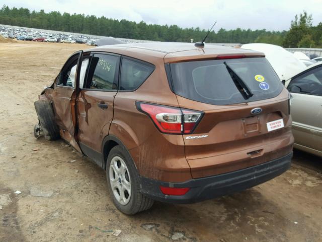 1FMCU0F75HUB95356 - 2017 FORD ESCAPE S BROWN photo 3