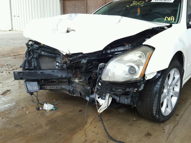 1N4BA41E38C808902 - 2008 NISSAN MAXIMA WHITE photo 9