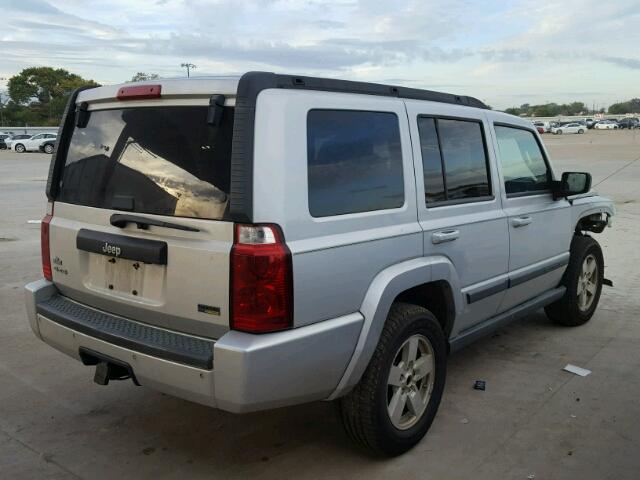 1J8HG48P67C527856 - 2007 JEEP COMMANDER SILVER photo 4