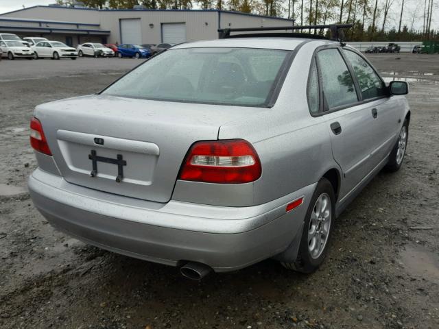 YV1VS29591F636144 - 2001 VOLVO S40 1.9T SILVER photo 4