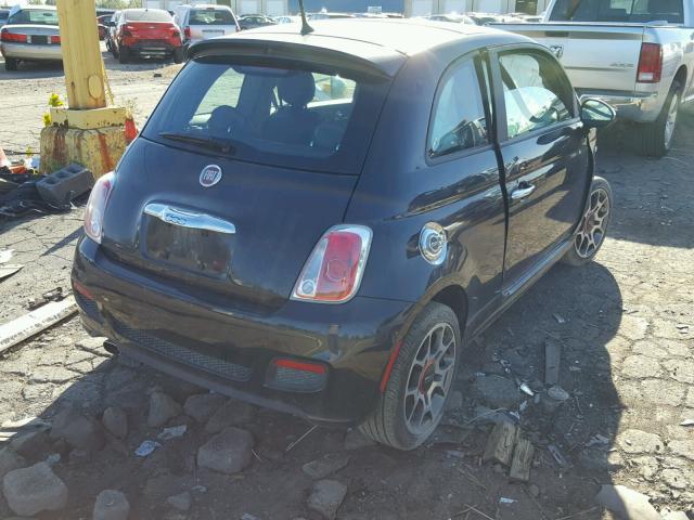 3C3CFFBR4DT740688 - 2013 FIAT 500 SPORT BLACK photo 4