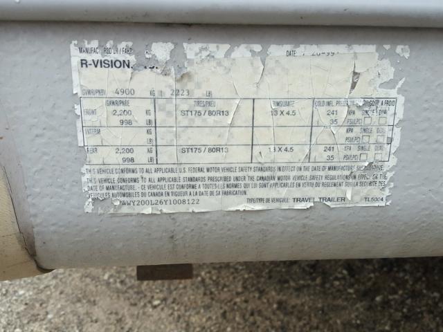 4WY200L26Y1008122 - 2000 TRAIL KING R VISION 白色 照片 10