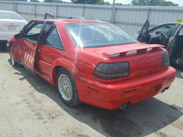 1G2WJ12M2SF333611 - 1995 PONTIAC GRAND PRIX Червоний фото 3