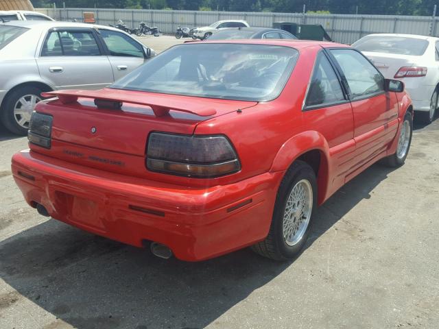 1G2WJ12M2SF333611 - 1995 PONTIAC GRAND PRIX Червоний фото 4