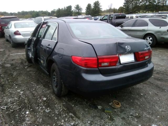 1HGCM56415A012704 - 2005 HONDA ACCORD LX GRAY photo 3