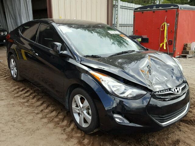 5NPDH4AEXDH376967 - 2013 HYUNDAI ELANTRA BLACK photo 1